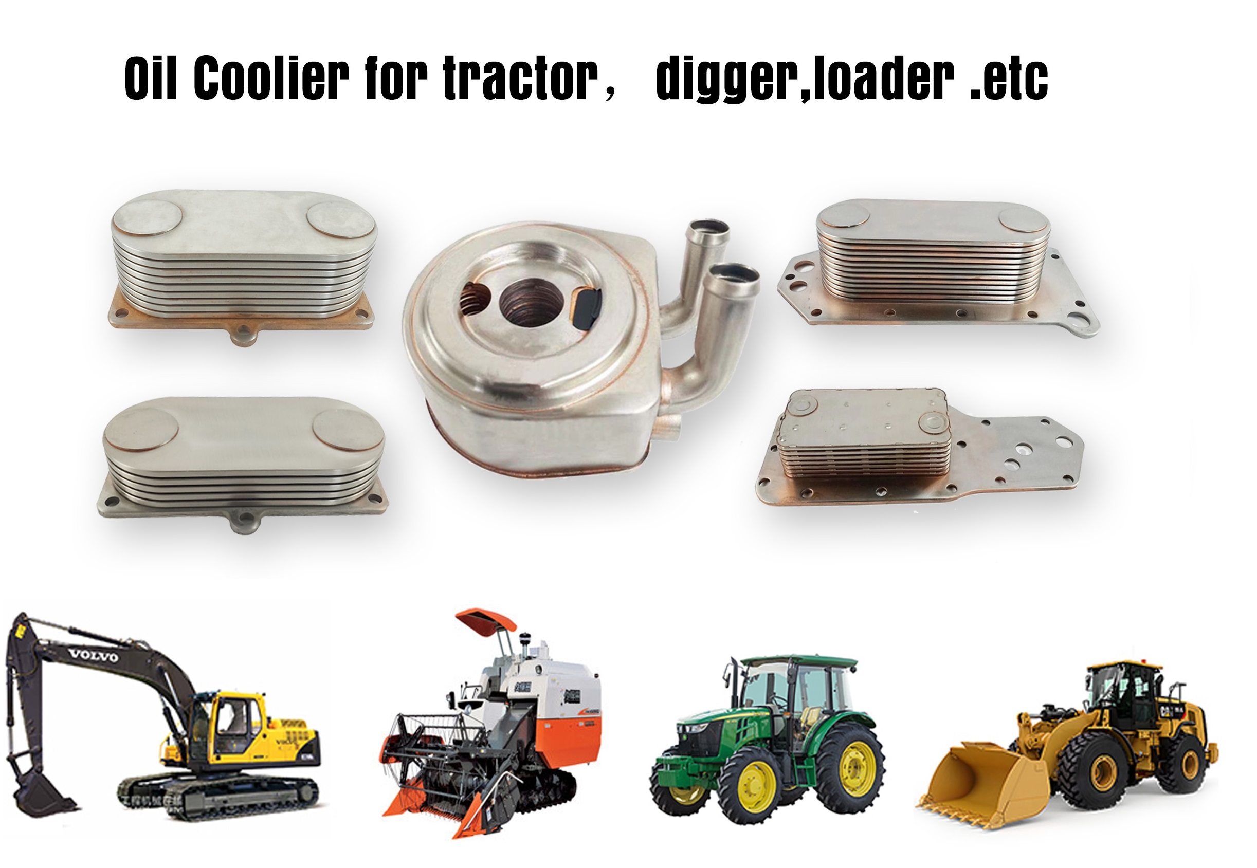 Масляный радиатор для тракторов, сельскохозяйственных машин, комбайнов и т. д.