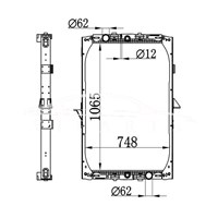 РАДИАТОР DAF F95 1326966 1617340 NISSENS 61417A