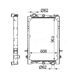 РАДИАТОР DAF F85 1241583 1628621 1265520 NISSENS 61427A