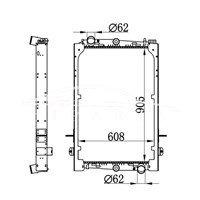 РАДИАТОР DAF F85 1241583 1628621 1265520 NISSENS 61427A