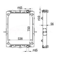 РАДИАТОР DAF LF55 1403169 1407723 NISSENS 61444A