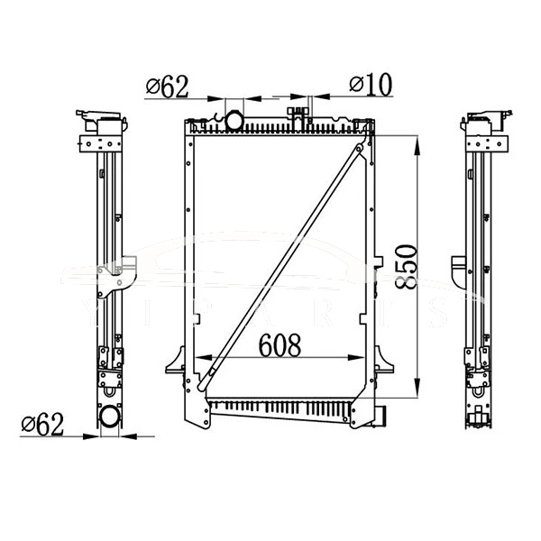 РАДИАТОР DAF CF65 1434916 1627416 NISSENS 61441A