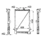 РАДИАТОР DAF CF65 1434916 1627416 NISSENS 61441A