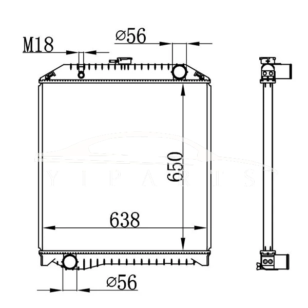HINO MT РАДИАТОР 16090-6040