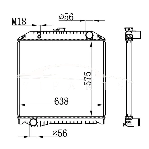 HINO MT РАДИАТОР 16090-6060