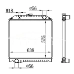 HINO MT РАДИАТОР 16090-6060