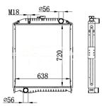 HINO MT РАДИАТОР 16090-6320