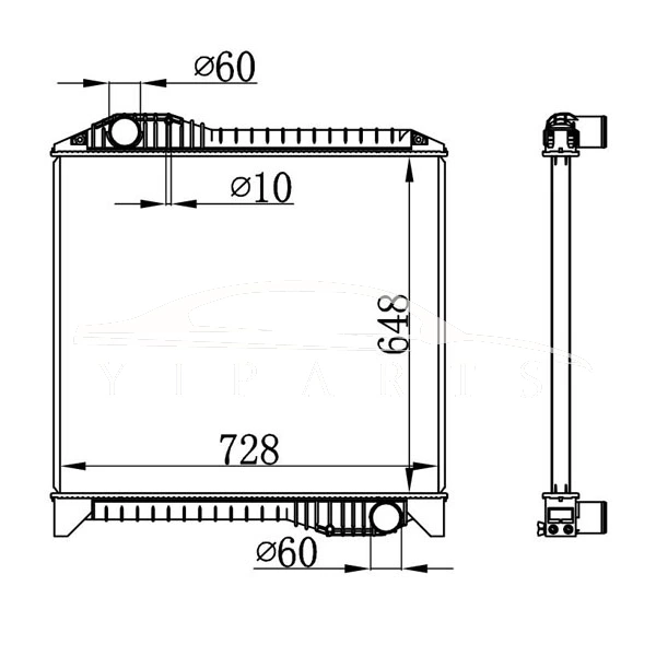 HINO MT РАДИАТОР 16090-5572 16090-5592