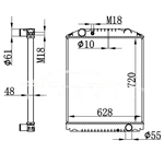 HINO NEGM P11G MT РАДИАТОР