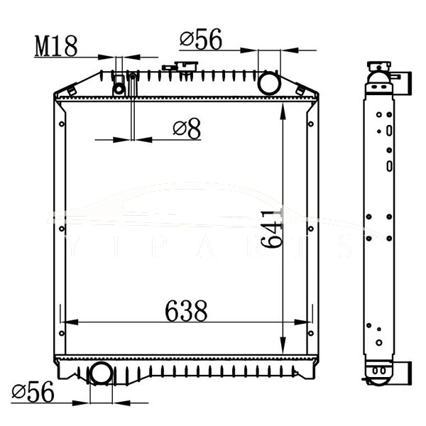 HINO MT РАДИАТОР 16090-4634