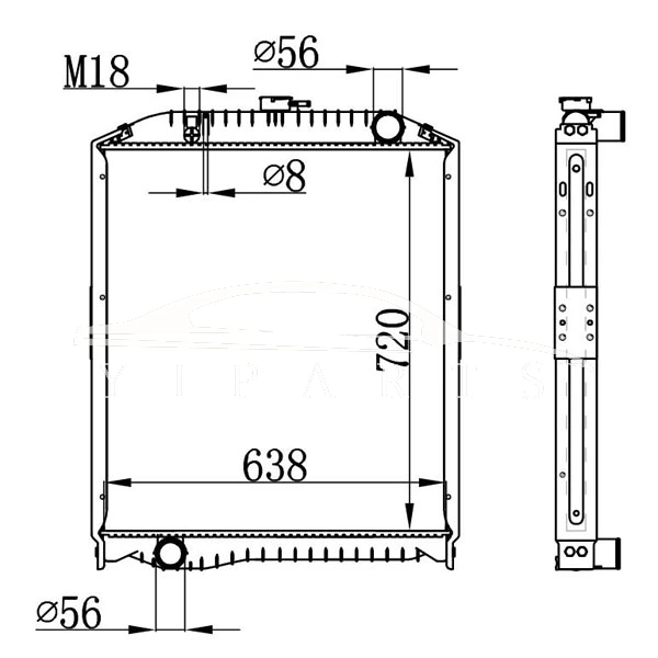 HINO MT РАДИАТОР