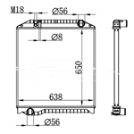 HINO MT РАДИАТОР 16041-E0560