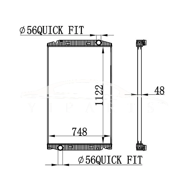IVECO STRALIS РАДИАТОР 41214447 63329A MT