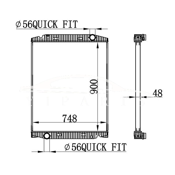 IVECO STRALIS РАДИАТОР 504011119 63331A MT