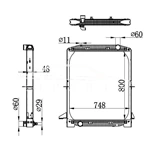 РАДИАТОР IVECO 8139294 93160529 62343A MT