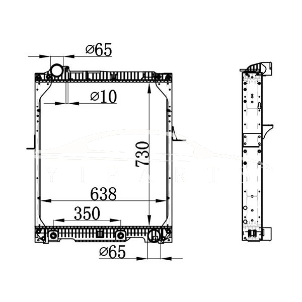 РАДИАТОР MERCEDES-BENZ NG90 652.501.44.01