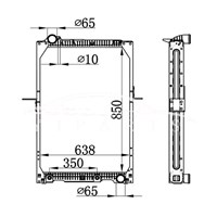 РАДИАТОР MERCEDES-BENZ NG90 AT 652.501.49.01 652.501.67.01 NISSENS 62657A