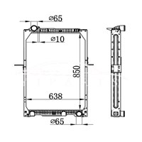 РАДИАТОР MERCEDES-BENZ NG90 MT 652.501.49.01 652.501.67.01