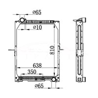 РАДИАТОР РАДИАТОРА MERCEDES-BENZ NG90 AT 652.501.16.01 NISSENS 62646A