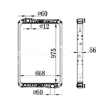 MERCEDES-BENZ NG90 РАДИАТОР МТ 940.500.07.03 940.500.06.03