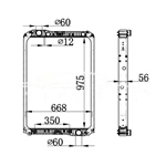 РАДИАТОР РАДИАТОРА MERCEDES-BENZ NG90 AT 940.500.07.03 940.500.06.03 NISSENS 62571A