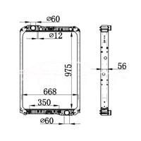 РАДИАТОР РАДИАТОРА MERCEDES-BENZ NG90 AT 940.500.07.03 940.500.06.03 NISSENS 62571A