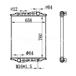 РАДИАТОР РАДИАТОРА MERCEDES-BENZ KASSBOHRER' C457 MT 835.118.82.85 NISSENS 69602A