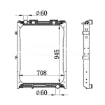 РАДИАТОР MAN MT 81.06101.6407 NISSENS 62870A