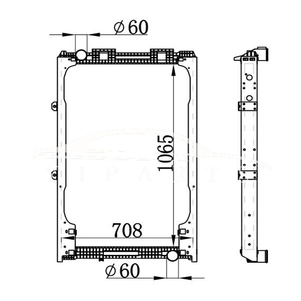 РАДИАТОР MAN MT 81.06101.6421 NISSENS 62872A