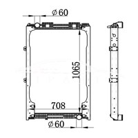 РАДИАТОР MAN MT 81.06101.6421 NISSENS 62872A