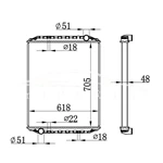MAN L 2000 MT РАДИАТОР 81.06101.6326 628780
