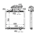 РАДИАТОР MAN MT 81.06101.6458 81.06101.6468 62875