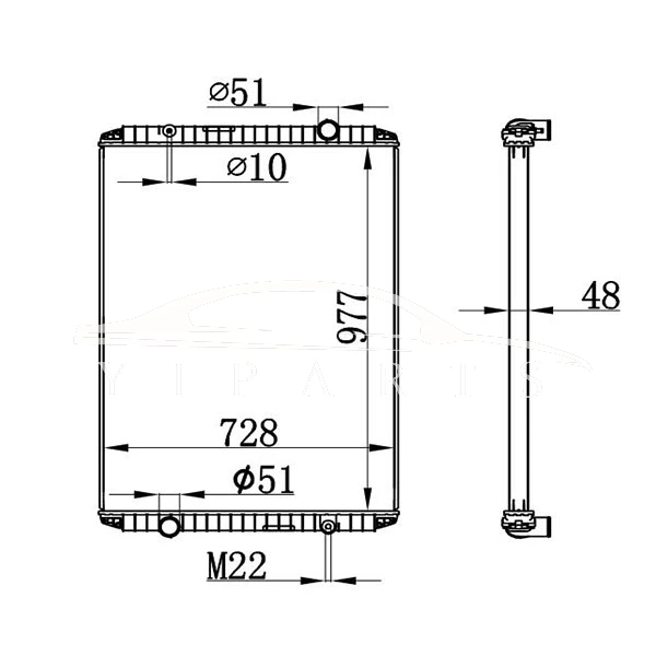 RENAULT MT РАДИАТОР 5010.315.369 NISSENS 637750