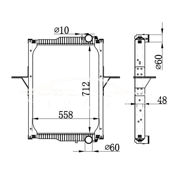 RENAULT MT РАДИАТОР 5001.868.221 5001.873.330 5001.873.332 7420.809.775 NISSENS 65475
