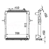 RENAULT MT РАДИАТОР 5010.619.804 5001.868.516 NISSENS 67206