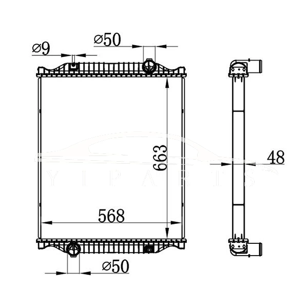 RENAULT MIDLUM MT РАДИАТОР