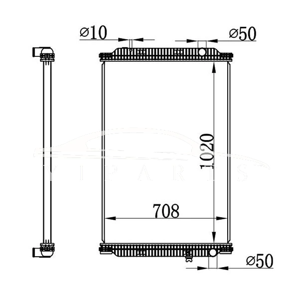 RENAULT MT РАДИАТОР 5001.866.280 5010.619.446 NISSENS 637780