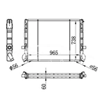 РАДИАТОР SCANIA MT 1100631 310081 NISSENS 64072