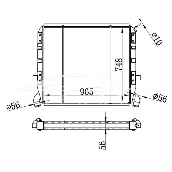РАДИАТОР SCANIA MT 1100631 310081 NISSENS 64072