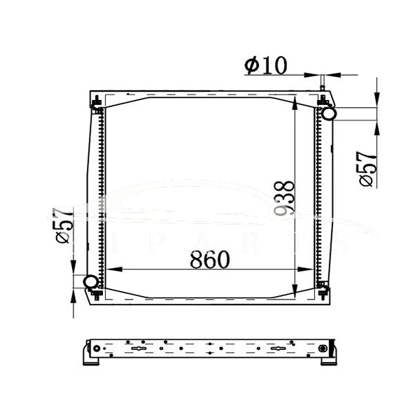 РАДИАТОР SCANIA MT 1327249 139743 NISSENS 64069A