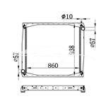 РАДИАТОР SCANIA MT 1327249 139743 NISSENS 64069A