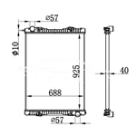 SCANIA BUS MT РАДИАТОР