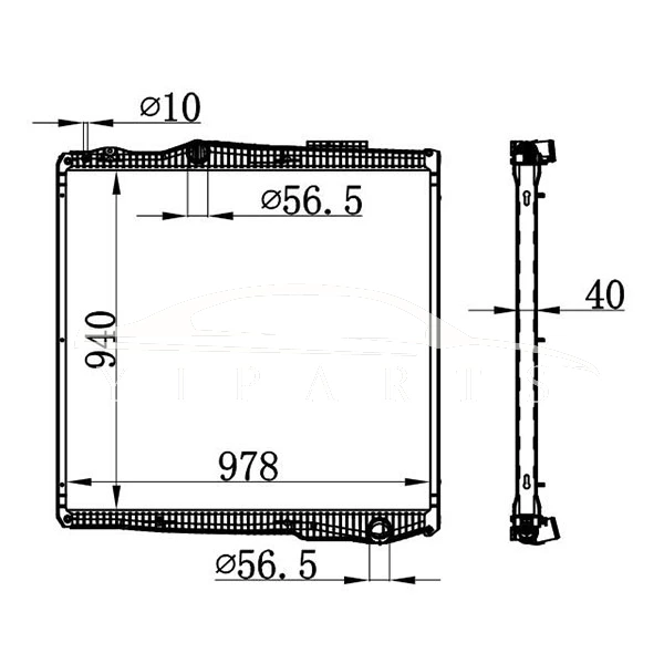 РАДИАТОР SCANIA PMT 1851542 NISSENS 67291