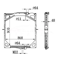 VOLVO MT РАДИАТОР 1276435 1676435 NISSENS 65462A