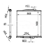 VOLVO НА РАДИАТОРЕ 06032701 1003579 NISSENS 654720