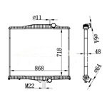 VOLVO MT РАДИАТОР 1003627 3MF5555M2
