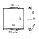 РАДИАТОР VOLVO MT 1003616 21137366 3MF5580M2