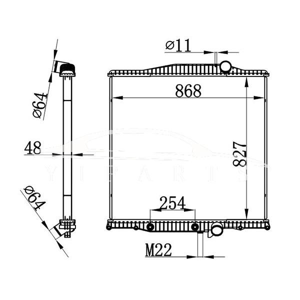 VOLVO НА РАДИАТОРЕ 1003629 21129530 3MF5590M