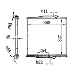 VOLVO НА РАДИАТОРЕ 1003629 21129530 3MF5590M