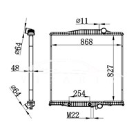 VOLVO НА РАДИАТОРЕ 1003629 21129530 3MF5590M